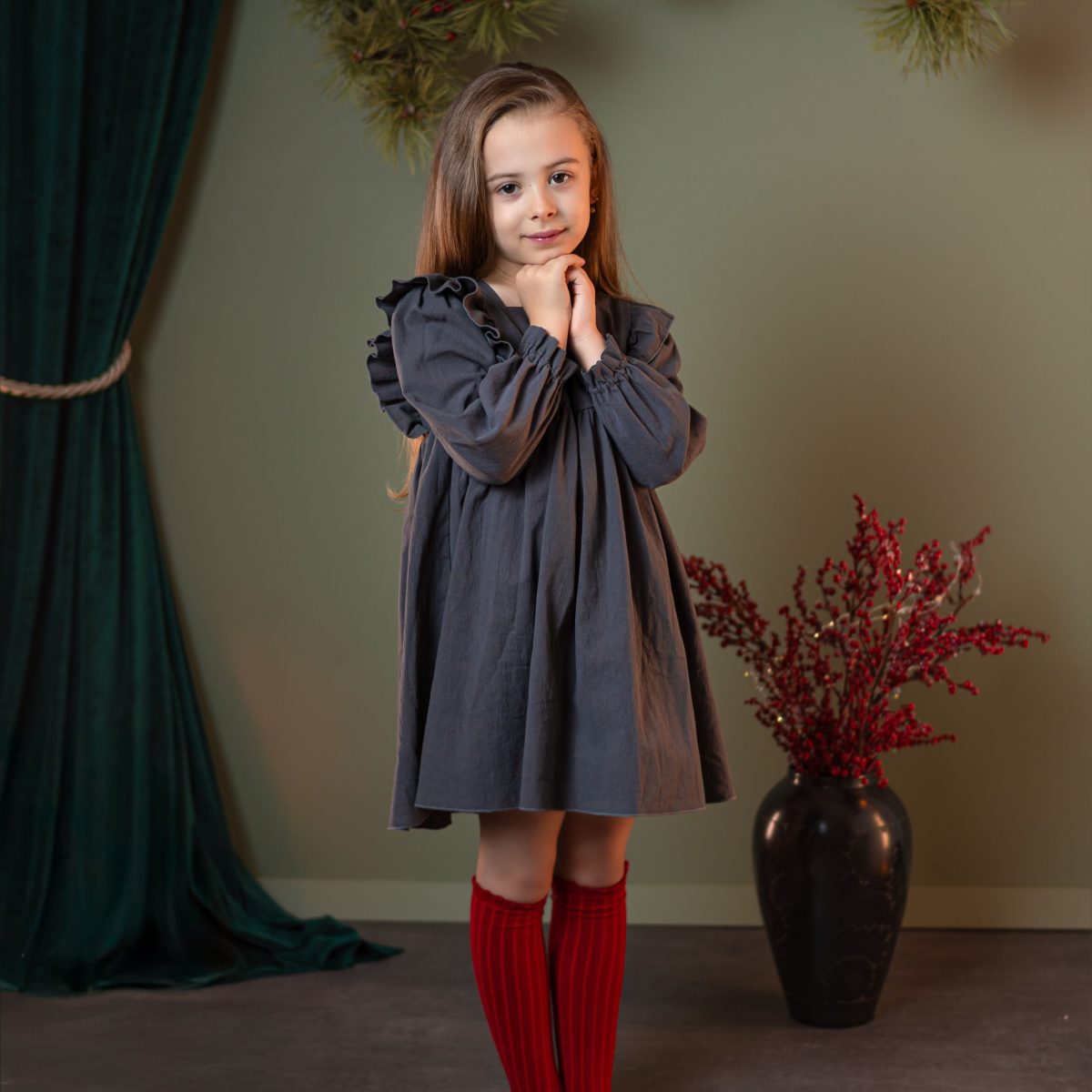 Rochita eleganta cu volanase