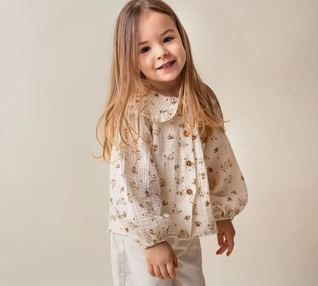 Camasa cu imprimeu floral din muselina - Bebeboo - Totul pentru copii. Jucării, Hăinuțe, Perne, Mobilier, Textile