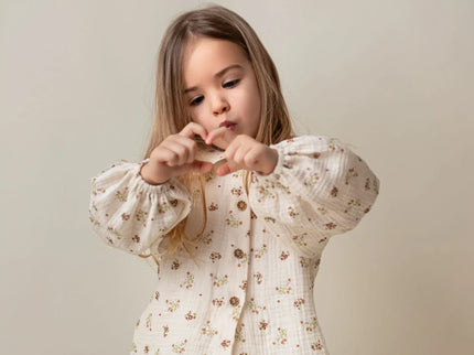 Camasa cu imprimeu floral din muselina - Bebeboo - Totul pentru copii. Jucării, Hăinuțe, Perne, Mobilier, Textile