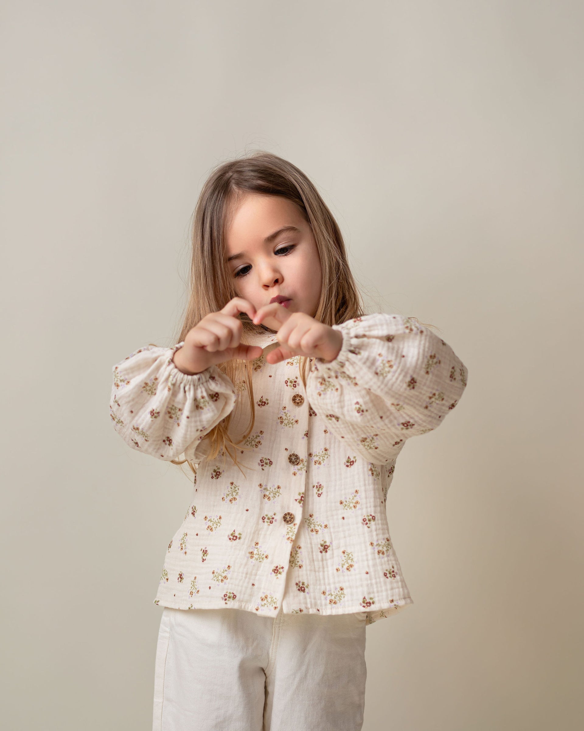 Camasa cu imprimeu floral din muselina