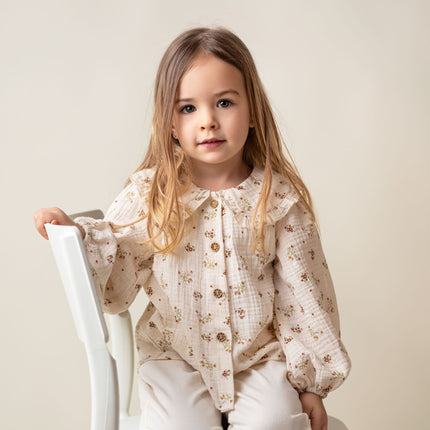 Camasa cu imprimeu floral din muselina