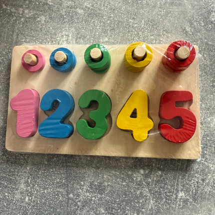 Abac din lemn - Numărătoare până la 5