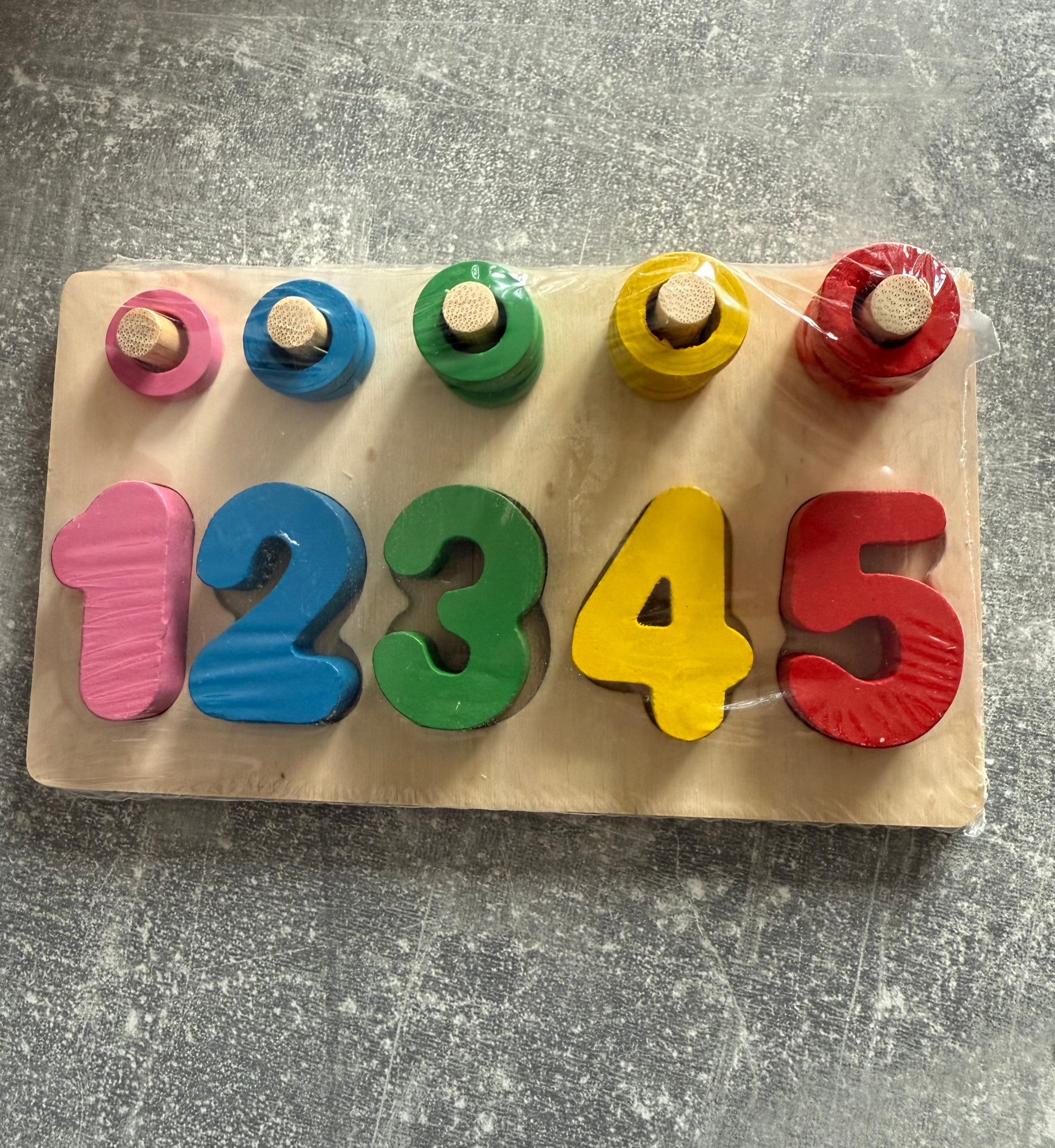 Abac din lemn - Numărătoare până la 5