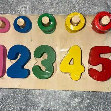 Abac din lemn - Numărătoare până la 5