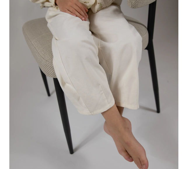 Pantaloni ecru din catifea pentru fete - Bebeboo - Totul pentru copii. Jucării, Hăinuțe, Perne, Mobilier, Textile
