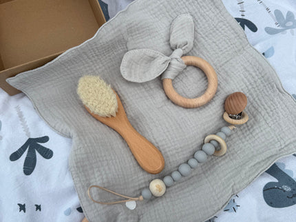 Set cadou nou-născuți - Gri - Bebeboo - Totul pentru copii. Jucării, Hăinuțe, Perne, Mobilier, Textile
