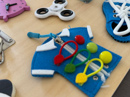 Panou de activitati Montessori. Busy board din lemn - Bebeboo - Totul pentru copii. Jucării, Hăinuțe, Perne, Mobilier, Textile