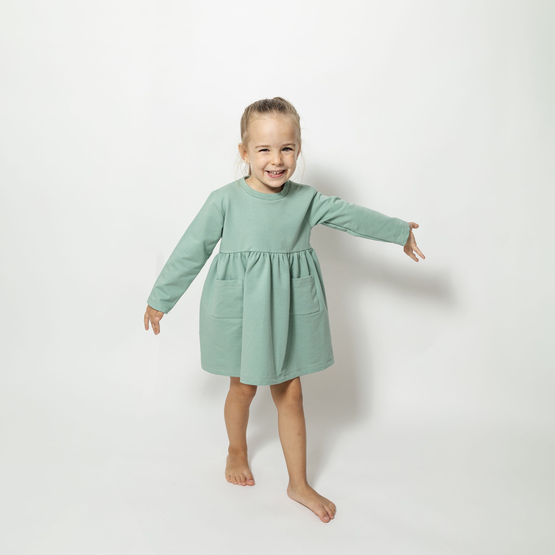 Rochita verde cu buzunare