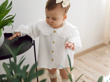 Camasa alba din muselina - Bebeboo - Totul pentru copii. Jucării, Hăinuțe, Perne, Mobilier, Textile