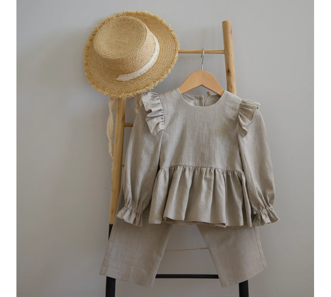 Set bej fete din in 1-10 ani - Bebeboo - Totul pentru copii. Jucării, Hăinuțe, Perne, Mobilier, Textile