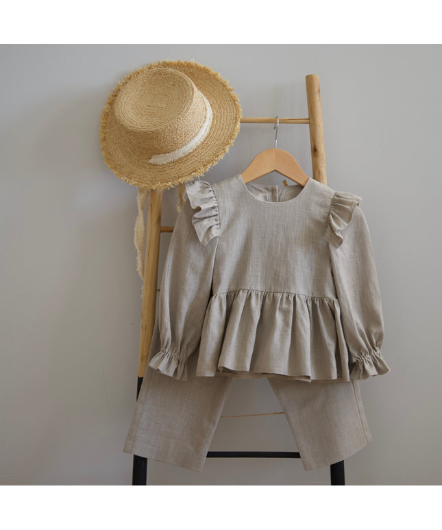 Set bej fete din in 1-10 ani