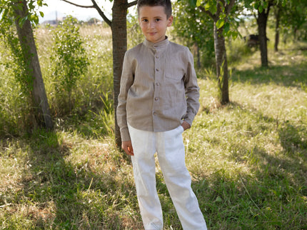 Pantaloni eleganti din in baieti 1-10 ani - Bebeboo - Totul pentru copii. Jucării, Hăinuțe, Perne, Mobilier, Textile