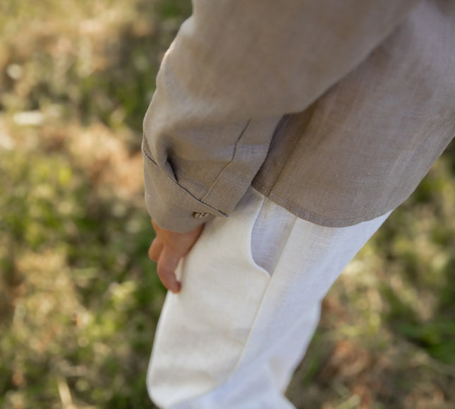 Pantaloni eleganti din in baieti 1-10 ani - Bebeboo - Totul pentru copii. Jucării, Hăinuțe, Perne, Mobilier, Textile