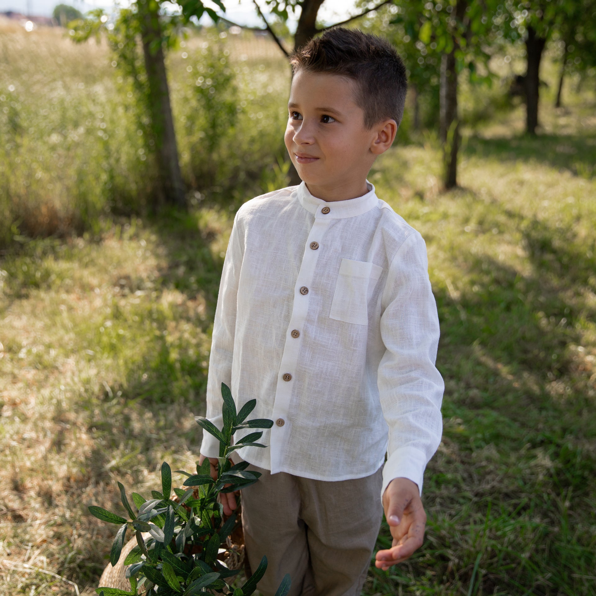 Camasa alba de in baieti
