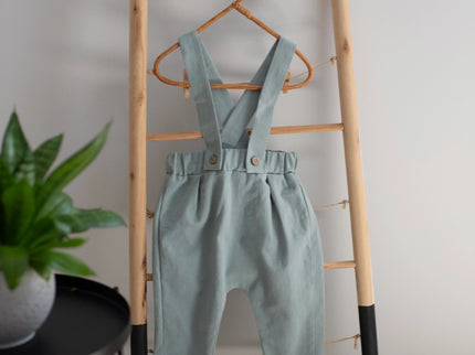 Costum Botez Baieti Verde Vesta Cu Pantaloni - Bebeboo - Totul pentru copii. Jucării, Hăinuțe, Perne, Mobilier, Textile