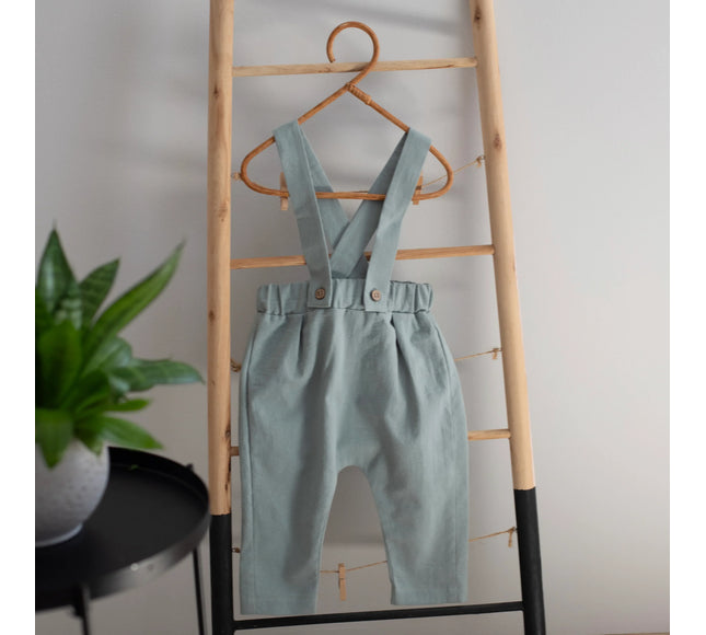 Costum Botez Baieti Verde Vesta Cu Pantaloni - Bebeboo - Totul pentru copii. Jucării, Hăinuțe, Perne, Mobilier, Textile