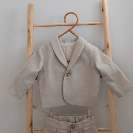 Costum Botez Baieti Bej Din In