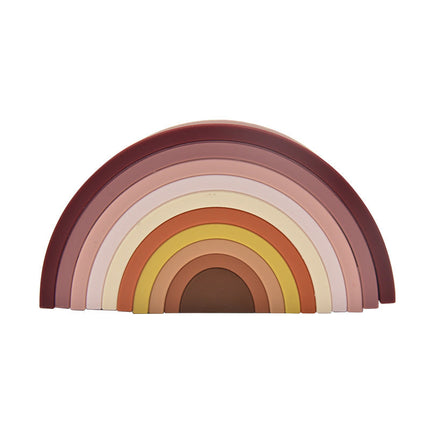 Joc de stivuire, Curcubeu - Blush, 0 luni+, silicon