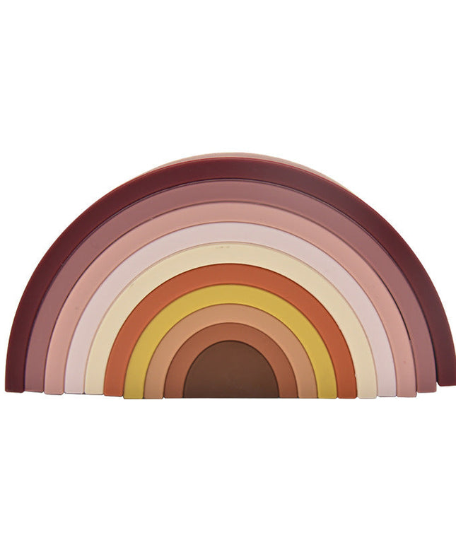 Joc de stivuire, Curcubeu - Blush, 0 luni+, silicon