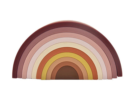 Joc de stivuire Curcubeu - Blush, 0 luni+, silicon
