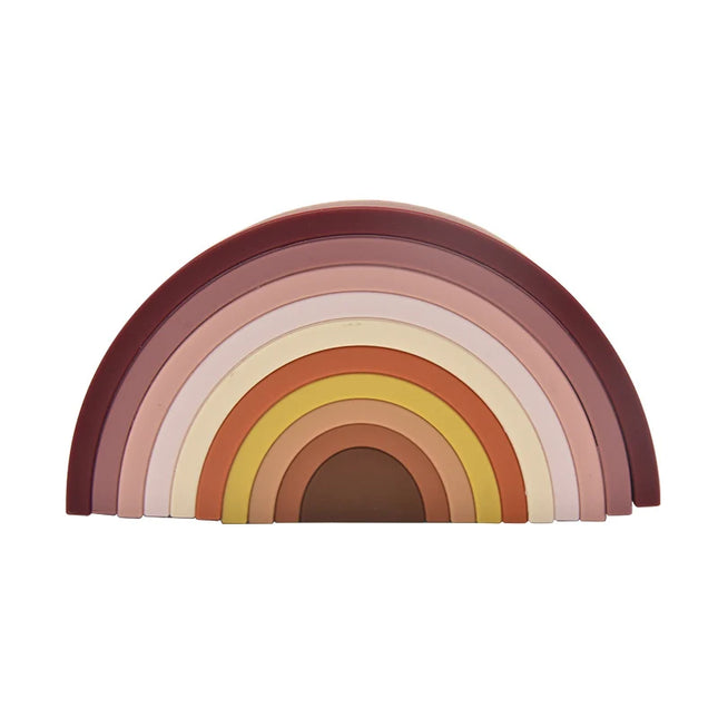 Joc de stivuire Curcubeu - Blush, 0 luni+, silicon