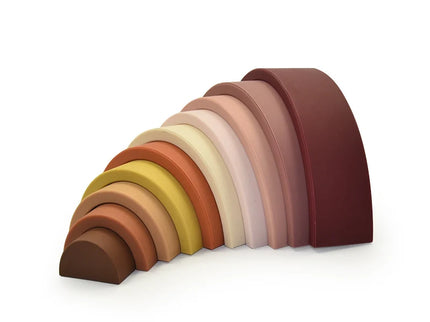 Joc de stivuire Curcubeu - Blush, 0 luni+, silicon