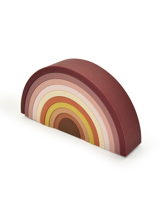 Joc de stivuire, Curcubeu - Blush, 0 luni+, silicon