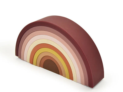Joc de stivuire Curcubeu - Blush, 0 luni+, silicon
