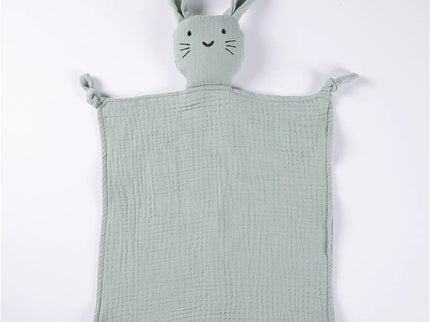 Jucarie de confort din muselina – Baby Bunny, diverse culori, 100% bumbac organic, 30 x 30 cm