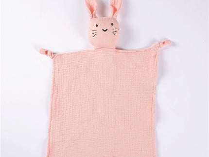 Jucarie de confort din muselina – Baby Bunny, diverse culori, 100% bumbac organic, 30 x 30 cm
