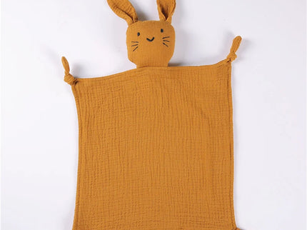 Jucarie de confort din muselina – Baby Bunny, diverse culori, 100% bumbac organic, 30 x 30 cm