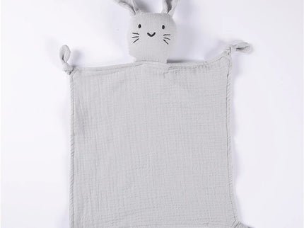Jucarie de confort din muselina – Baby Bunny, diverse culori, 100% bumbac organic, 30 x 30 cm