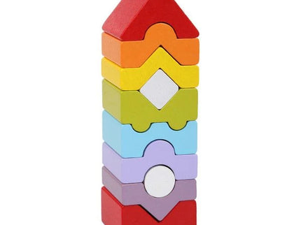Jucarie Din Lemn, Cubika, Set Constructii “Turn“