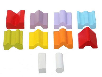 Jucarie Din Lemn, Cubika, Set Constructii “Turn“