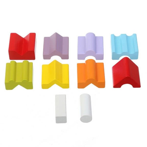 Jucarie Din Lemn, Cubika, Set Constructii “Turn“