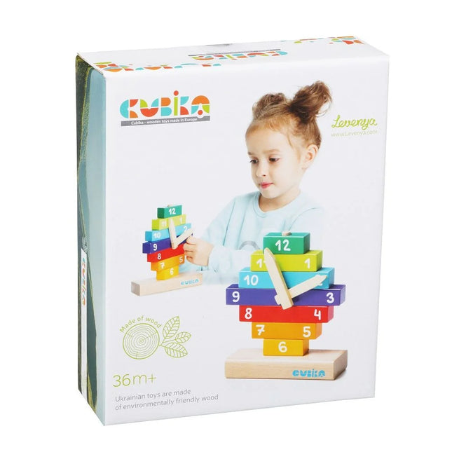 Jucarie din lemn, Cubika - Sa invatam ceasul