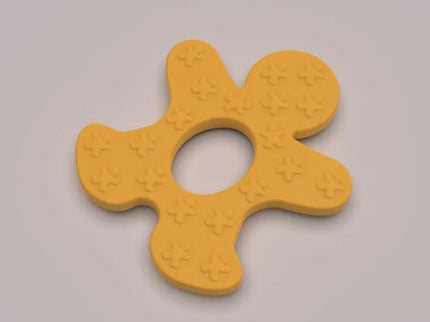 Jucarie dentitie – Gingerbread Man, 3 luni+, silicon