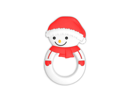 Jucarie dentitie – Snowman, 3 luni+, silicon