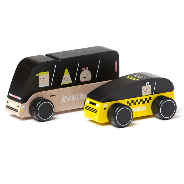 Jucarie din lemn, Cubika - City Truck