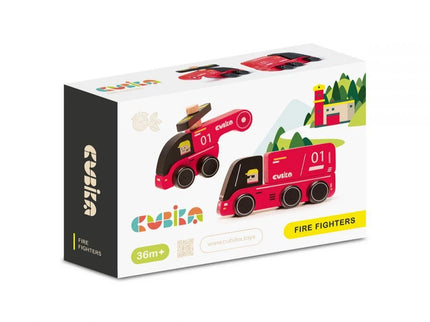 Jucarie din lemn, Cubika - Fire Fighters