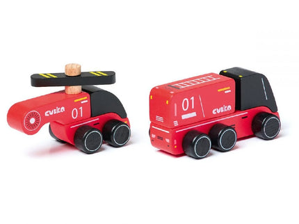 Jucarie din lemn, Cubika - Fire Fighters