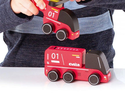 Jucarie din lemn, Cubika - Fire Fighters