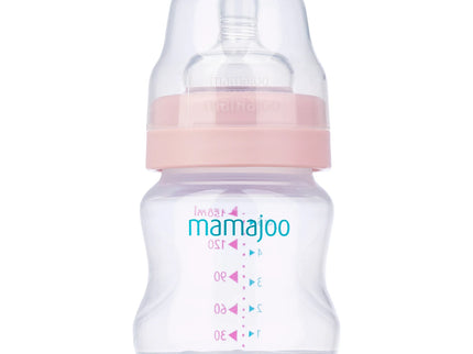 Mini set cadou bebelusi Mamajoo, Roz Pudra, 150 ml/S, 0 luni+, PP + Silicon
