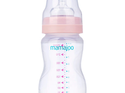 Mini set cadou bebelusi Mamajoo, Roz Pudra, 250 ml/S, 0 luni+, PP + Silicon