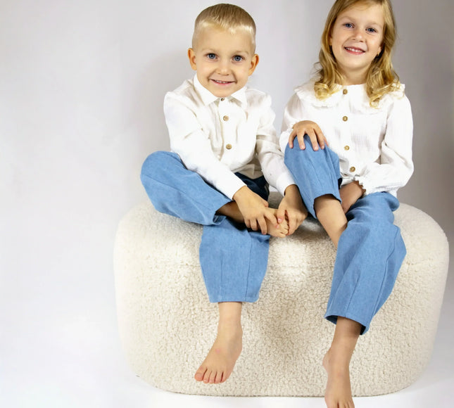 Pantaloni denim din bumbac pentru baieti - Bebeboo - Totul pentru copii. Jucării, Hăinuțe, Perne, Mobilier, Textile