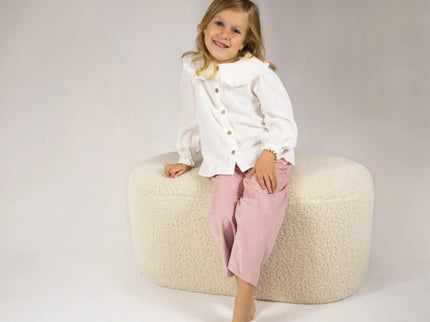 Pantaloni roz din catifea - Bebeboo - Totul pentru copii. Jucării, Hăinuțe, Perne, Mobilier, Textile