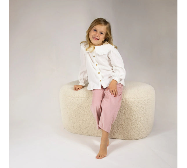 Pantaloni roz din catifea - Bebeboo - Totul pentru copii. Jucării, Hăinuțe, Perne, Mobilier, Textile