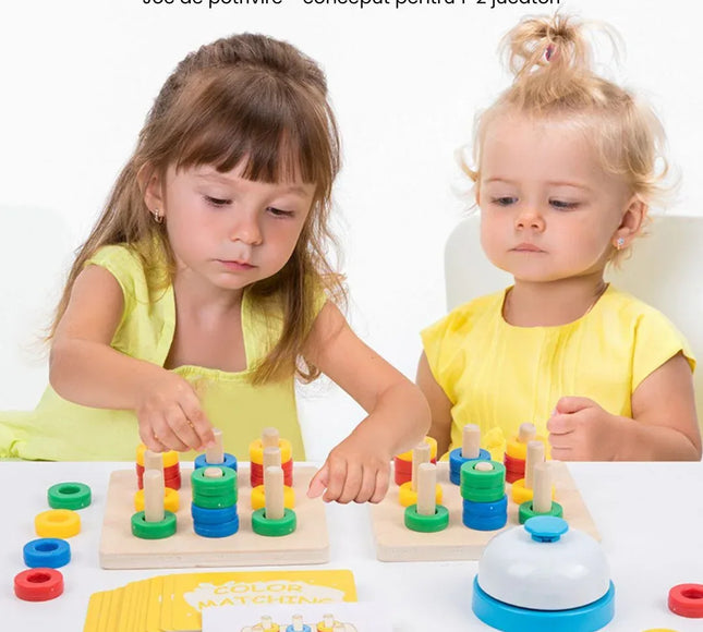 Joc educativ de potrivire a culorilor, 1-2 jucători, 3 ani+ - Bebeboo - Totul pentru copii. Jucării, Hăinuțe, Perne, Mobilier, Textile