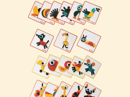 Set de figuri geometrice Animago, 3 ani+ - Bebeboo - Totul pentru copii. Jucării, Hăinuțe, Perne, Mobilier, Textile