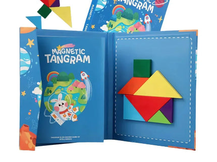 Carte magnetică de tip Tangram, 3 ani+ - Bebeboo - Totul pentru copii. Jucării, Hăinuțe, Perne, Mobilier, Textile